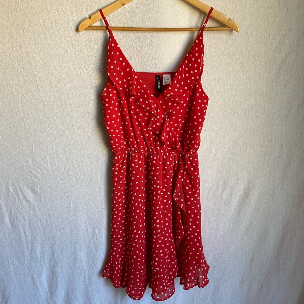 H&M Polka Dot Ruffle Dress